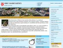 Tablet Screenshot of obec-markvartice.cz